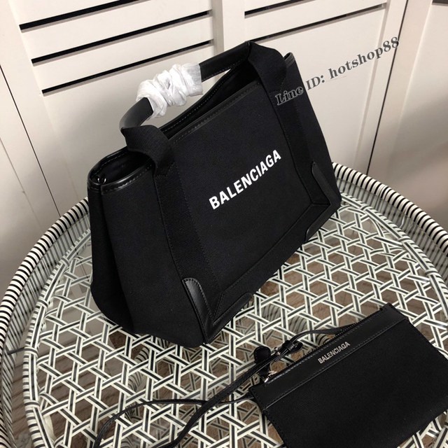 Balenciaga專櫃爆款大號購物袋手提帆布包 巴黎世家新版一行字帆布字母包 fyj1842